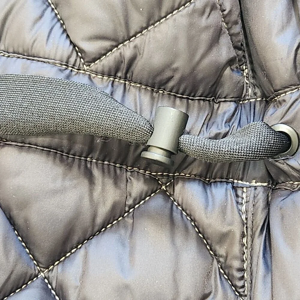 Athleta Whisper Metallic Velvet Quilted Vest XXS Coffee‎ House 631320 Insulated